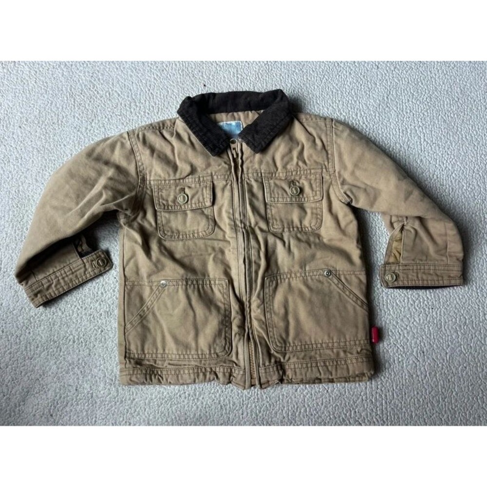 Vintage Y2K Old Navy Kids Tan Barn Chore Jacket 3T